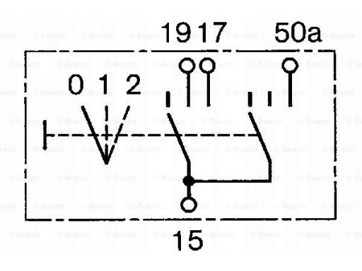 0 343 008 006 Przełącznik Systemu Czasu Żarzenia 0 343 008 006 Bosch