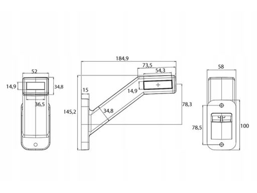 1448 P Lampa Tylna 1448 P W168.11.1 Waś