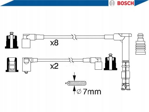 0 986 356 315 Zestaw Przewodów Zapłonowych 0 986 356 315 Bosch