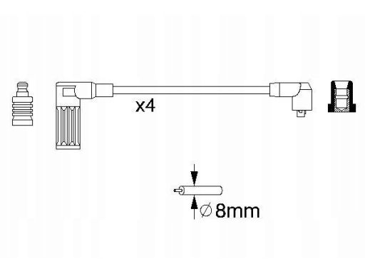 0 986 356 717 Zestaw Przewodów Zapłonowych 0 986 356 717 Bosch