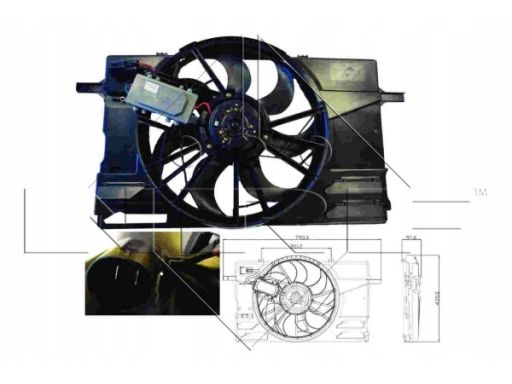 47412 Wentylator Chłodnicy Silnika Nrf 47412 Nrf