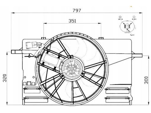 47412 Wentylator Chłodnicy Silnika Nrf 47412 Nrf