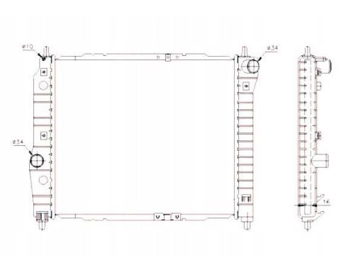 53637 Chłodnica Silnika Nrf 53637 Nrf
