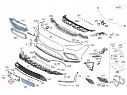 Podkładka Tablicy Rejestracyjnej Mercedes W117 CLA 45 A1188801101