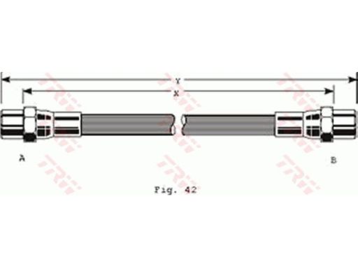 Pha289 Przewód Hamulcowy Elastyczny Pha289 Trw