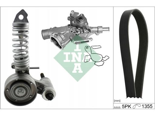 Pompa Cieczy Chłodzącej + Zestaw Paska W 529 0297 30