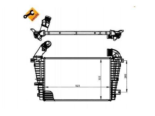 30302 Chłodnica Powietrza Doładowującego Nrf 30302 Nrf