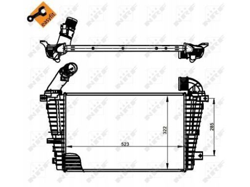 30302 Chłodnica Powietrza Doładowującego Nrf 30302 Nrf