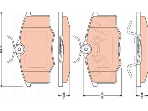 Klocek Hamulcowy Kpl. Gdb1759