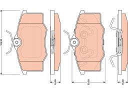 Klocek Hamulcowy Kpl. Gdb1759