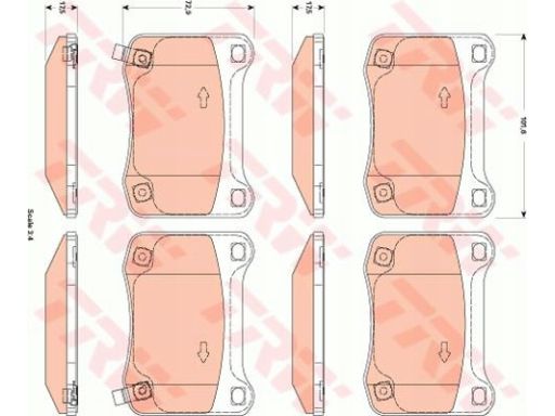 Klocek Hamulcowy Kpl. Gdb3504