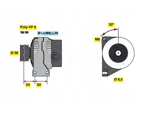 0 986 047 380 Alternator 0 986 047 380 Bosch