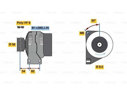 0 986 047 380 Alternator 0 986 047 380 Bosch