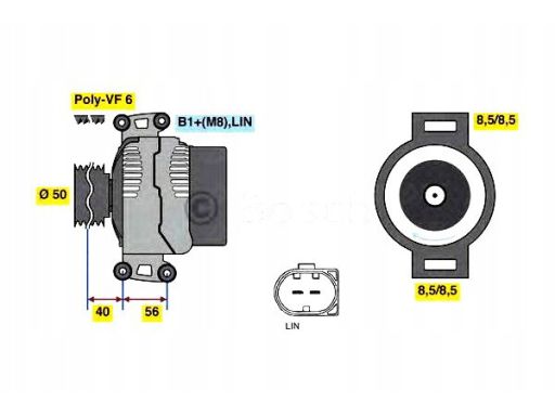 0 986 049 010 Alternator 0 986 049 010 Bosch
