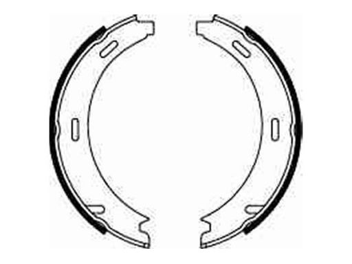 Szczęki Hamulca Postojowego Kpl. Gs8208