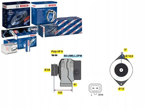 0 986 080 370 Alternator 0 986 080 370 Bosch