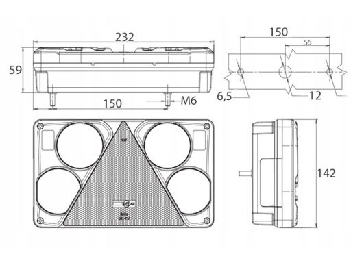 389 Szkło Lampy Świateł Tylnych 389 W70L Waś