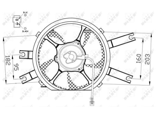 Wentylator Chłodnicy Silnika 47554