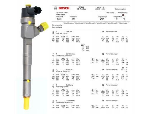 0 445 110 524 Wtryskiwacz 0 445 110 524 Bosch