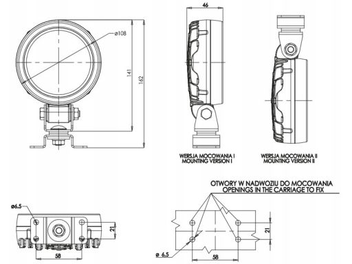 1226 Światła Do Jazdy W Dzień 1226 W176 Waś
