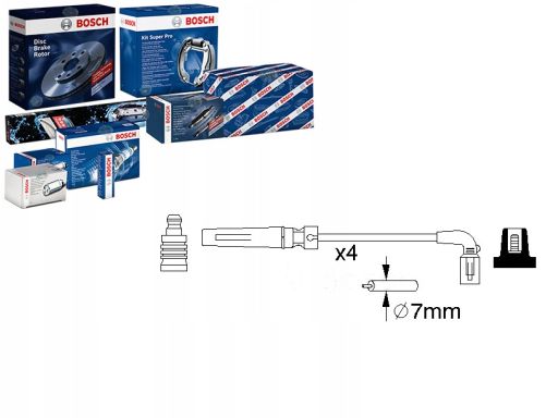 0 986 356 987 Zestaw Przewodów Zapłonowych 0 986 356 987 Bosch