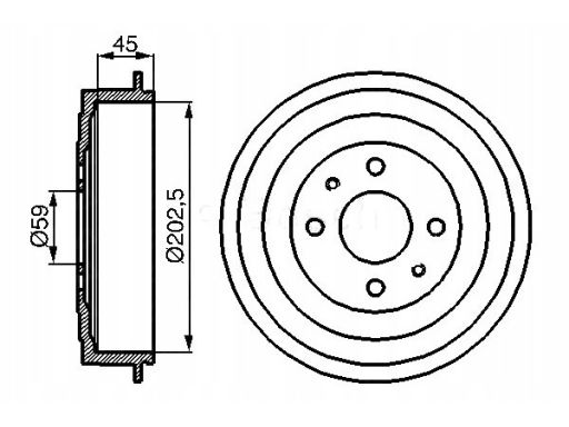 0 986 477 109 Bęben Hamulcowy Bosch