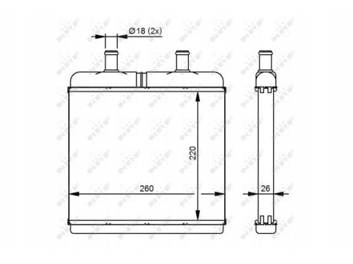 54214 Nagrzewnica Nrf 54214 Nrf