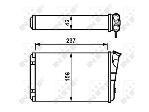 54238 Nagrzewnica Nrf 54238 Nrf