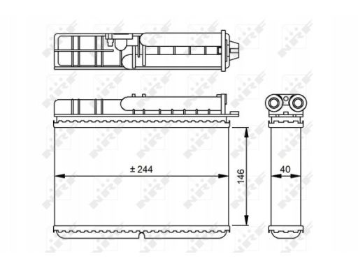 54307 Nagrzewnica Nrf 54307 Nrf