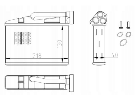 54409 Nagrzewnica Nrf 54409 Nrf