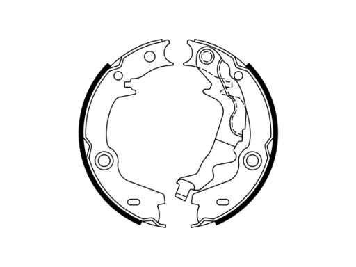 0 986 487 761 Szczęki Hamulca Postojowego Kpl. Bosch