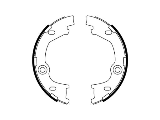 0 986 487 777 Szczęki Hamulca Postojowego Kpl. Bosch