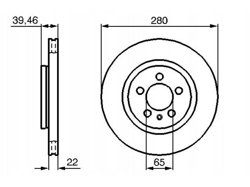 0 986 479 156 Tarcza Hamulcowa Bosch