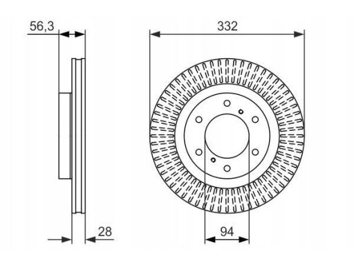 0 986 479 782 Tarcza Hamulcowa Bosch