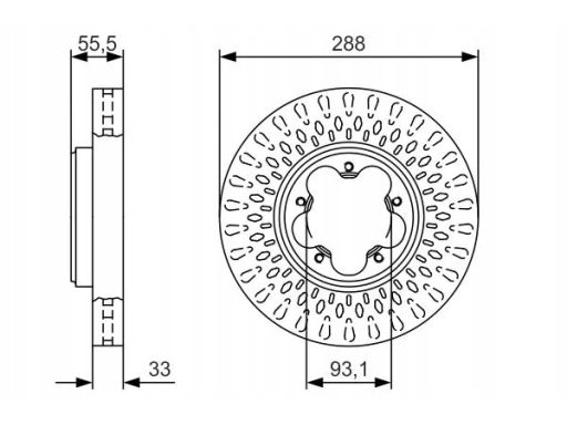 0 986 479 A49 Tarcza Hamulcowa Bosch