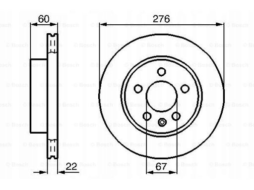 0 986 479 B53 Tarcza Hamulcowa Bosch