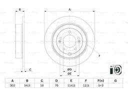 0 986 479 E45 Tarcza Hamulcowa Bosch