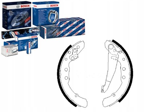 0 986 487 281 Szczęki Hamulcowe Kpl. Bosch