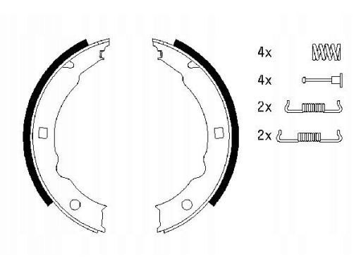 0 986 487 579 Szczęki Hamulca Postojowego Kpl. Bosch