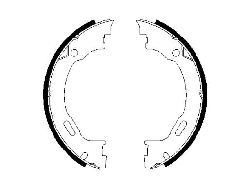 0 986 487 609 Szczęki Hamulca Postojowego Kpl. Bosch