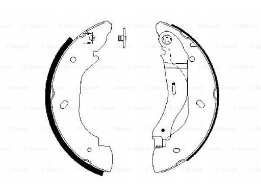 0 986 487 660 Szczęki Hamulcowe Kpl. Bosch