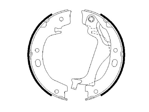 0 986 487 713 Szczęki Hamulca Postojowego Kpl. Bosch