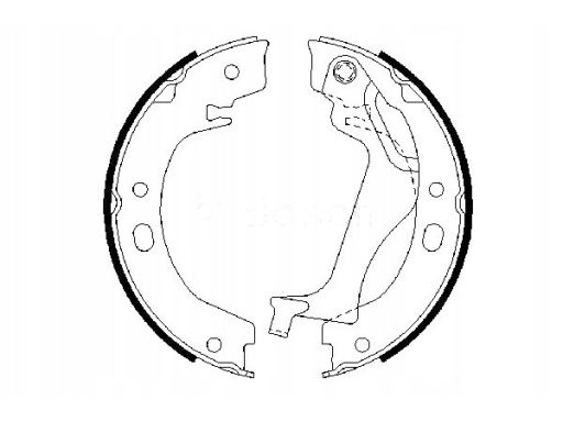 0 986 487 713 Szczęki Hamulca Postojowego Kpl. Bosch