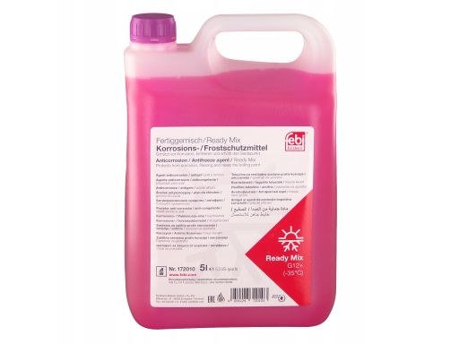 172010 Płyn Do Chłodnic 5L Fioletowy Jakość G12 Fe172010 Febi Bilstein