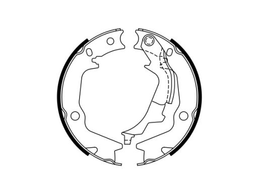 0 986 487 768 Szczęki Hamulca Postojowego Kpl. Bosch