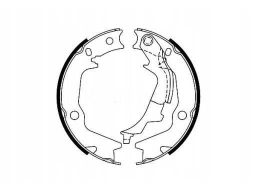 0 986 487 768 Szczęki Hamulca Postojowego Kpl. Bosch