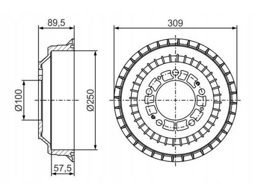 0 986 477 271 Bęben Hamulcowy Bosch
