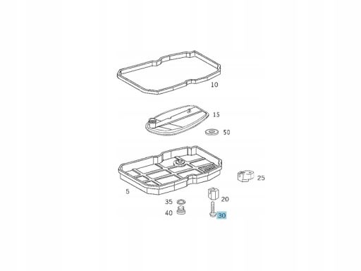 Oryginalna Śruba Miski Skrzyni Automatycznej Mercedes 722.6 A140990460
