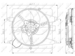 47259 Wentylator Chłodnicy Silnika Nrf