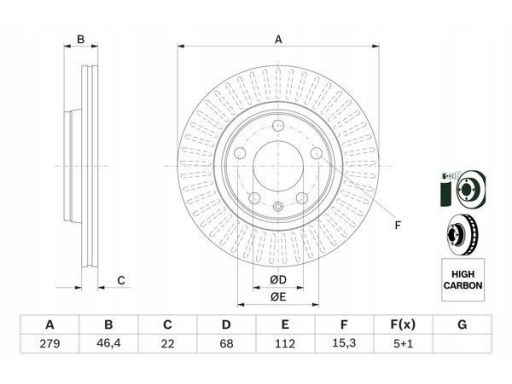 0 986 478 869 Tarcza Hamulcowa Bosch